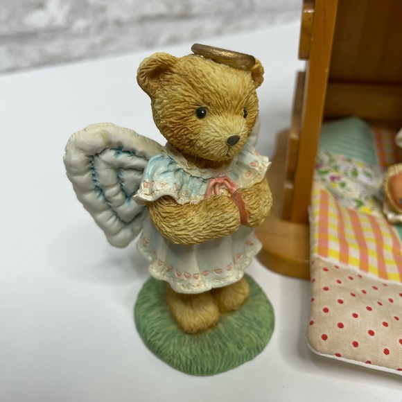 Vintage Enesco Cherished Teddies Nativity 5 Piece Set Complete Christmas NIB HTF - Picture 3 of 13